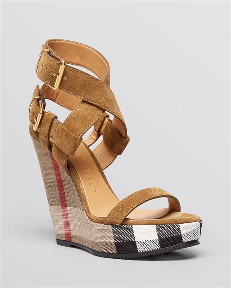 burberry platform sandals|Burberry wedges summer sandals.